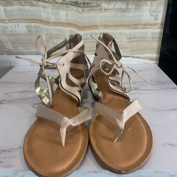 Women’s Gladiator Lace Up Zipper‎ Heel Sandals Size 8M - Picture 5 of 11